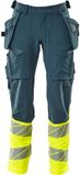 Mascot Accelerate Safe Broek met spijkerzakken 19131-711 - donkerpetrol/hi-vis geel - C60