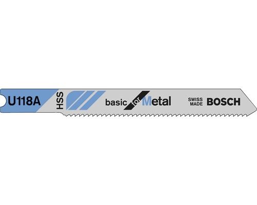 Bosch decoupeerzaagblad U 118 A Basic for Metal - 3 stuks