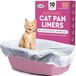 Alfapet Kitty Cat Pan Wegwerp, elastische voeringen - Gigantische grootte kattenbakken - met Sta-Put-technologie, 10 stuks, pak van 2