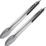 Merkloos Westmark Grilltang, 2 stuks, 40 cm, Roestvrij staal/Kunststof, Zilver/Zwart