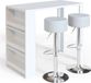 Vicco Bartafel set – 57 x 117 cm met 2 barkrukken Wit
