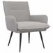 vidaXL Fauteuil Bouclé Lichtgrijs