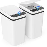 Gaethra Dreamhigh® 2 pack Slimme Sensor Prullenbak - 12 Liter Automatische Sensor - Wit
