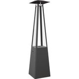 Buitenverwarming Gas Umbrella Staal Zwart 12 KW Set Gasverwarming Buiten