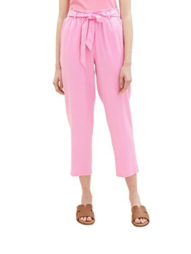 TOM TAILOR Denim Dames Tapered Fit broek - Fresh Pink - XL