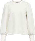 OBJECT Object Objandrea Re L/s O-neck Top Lange mouwen Wit Zand