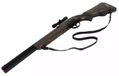 Jouet pistolet avec lunette, cowboy marron
