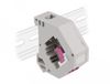 87195 Delock DIN rail Adapter with Keystone LC Duplex female to LC Duplex female violet