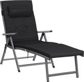 Songmics Loungestoel met Verstelbare Arm en Rugleuningen