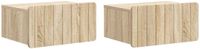 vidaXL Muurbevestigde Nachttafel Sonoma Eiken 49 x 34,5 x 24 cm