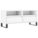 Meuble TV blanc 100x34,5x44,5 cm bois travaillé