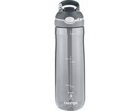 Contigo Ashland Autospout Waterfles met rietje | Grote BPA-vrije Drinkfles van 720ml | Sportfles | Lekvrije Drinkfles | Ideaal voor School, de Sportschool, Fiets, Hardlopen, Wandelen | Smoke