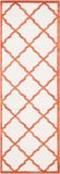 Safavieh Tapijtloper Lila in- & outdoor 69 x 213 cm Beige/Oranje