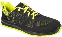 Portwest Steel Textiel trainer S1P FO SR FT25 - Zwart/Groen - 44