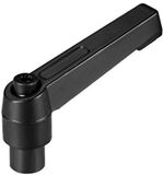 OEM Dailygoods Verstelbare Klemhendel M10 Zwart Kunststof 10 cm