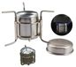 Cuisinière portable - Cuisinière à alcool - Acier inoxydable - Support - Efficacité de cuisson - Capacité 180 ml - Four à alcool
