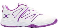 Gilbert Volt Indoor Schoenen Korfbal Unisex Wit Paars Maat 37.5