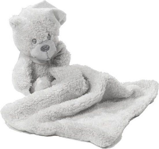 Gamberritos Knuffeldoekje - Beer Grijs - 23 cm