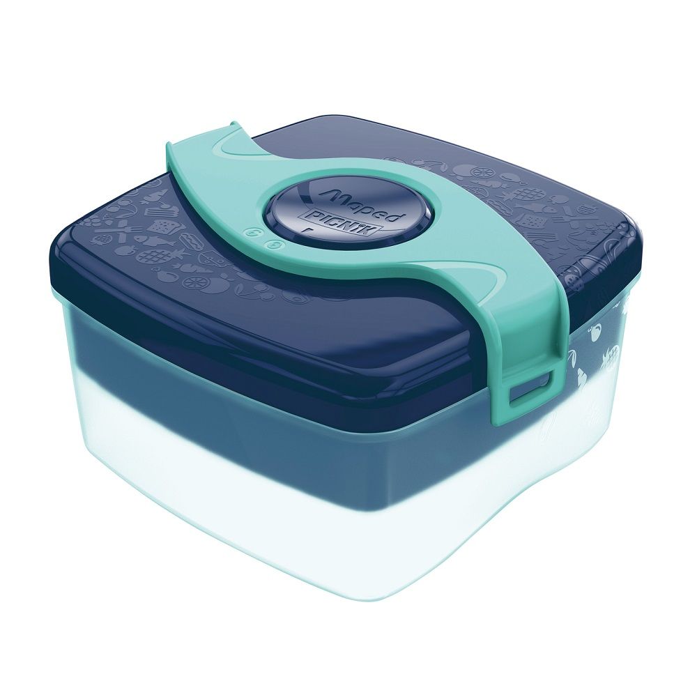 Maped Origins Lunch Box Set - 1.4L - Blue/Transparent - 2 Pieces