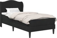 vidaXL Bedframe met hoofdeinde Zwart 90 x 190 cm Fluweel