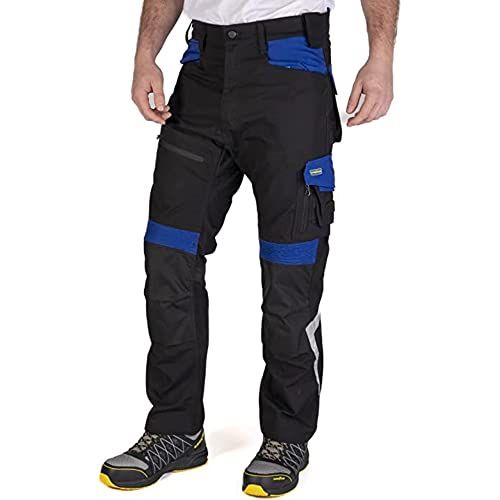 Goodyear GYPNT010_BKRY2_32 Werkbroek Flex Knee - Zwart/Koningsblauw - 32 Lang