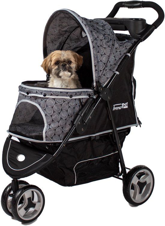 InnoPet Allure Onyx Hondenbuggy - Grijs - 84x51x100cm