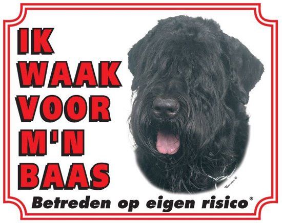Stickerkoning Waakbord 14 Bouvier 20x25cm