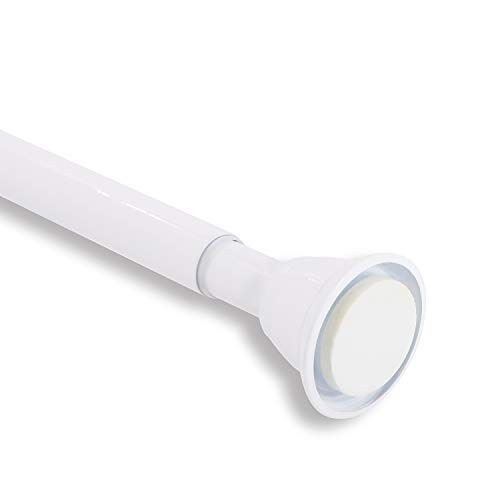 Gcurtain Curtain Rod Spring Tension Rod Adjustable Room Divider - White - 41\"-71\" (104-180 cm)