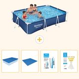 Bestway Rechthoekig Steel Pro Zwembad - 300 x 201 x 66 cm - Blauw