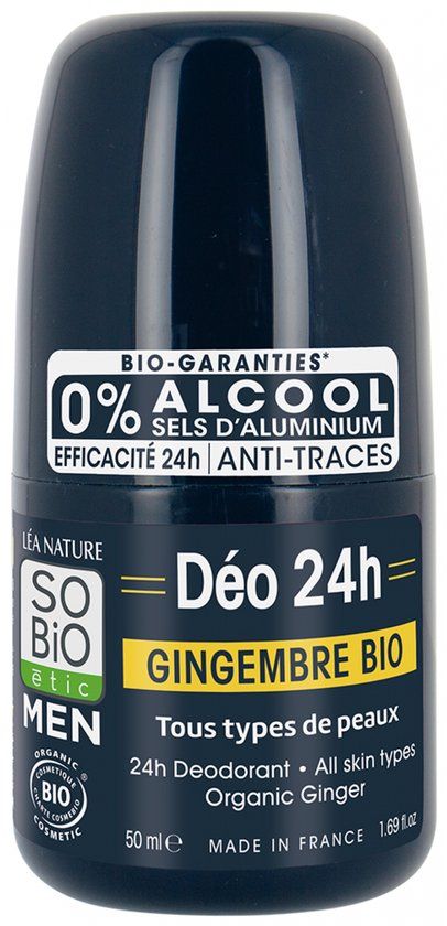 So'Bio étic Deo for men 3-in-1 ginger 50 Milliliter