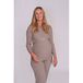 LOVE2WAIT zwangerschaps longsleeve beige rib gebreid