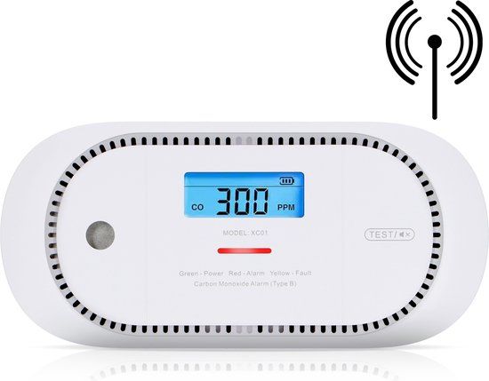 X-Sense XC01P-WR Koppelbare koolmonoxidemelder - 10 jaar sensor - Draadloos koppelbaar