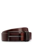 BOSS leren heren riem - middenbruin