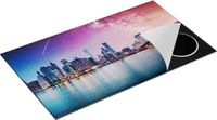 Chefcare Inductie Beschermer New York Skyline Multicolor 90x55cm