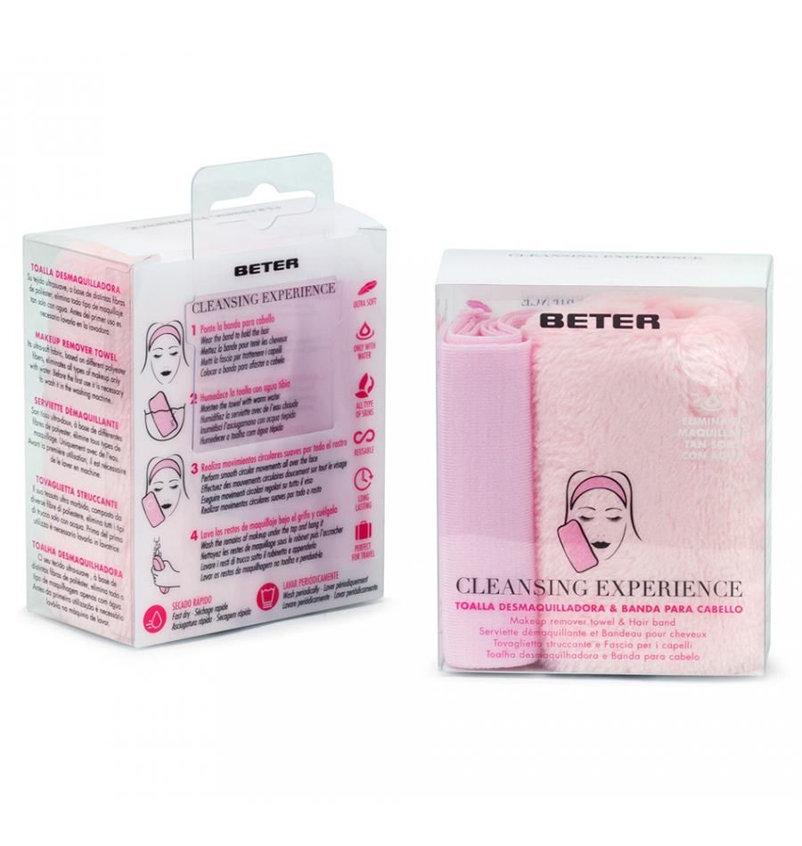 Beter 22048 Make-up Remover Cloth - Pink - Polyester - 1 pc