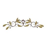 Deco 79 Metalen blad wanddecoratie, 31" x 1" x 6", groen