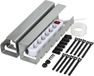 Relaxdays Kabelgoot Bureau - Set van 2 - Staal - Zilver