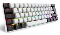 Sharkoon SGK50 S4 60% QWERTZ Duits Wit Gateron Yellow RGB LED