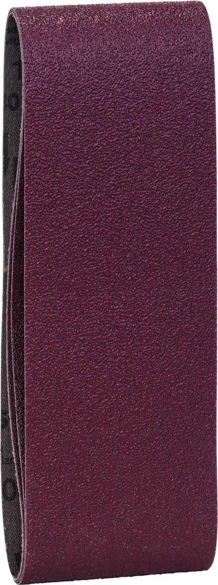 Bosch - 3-delige schuurbandenset voor bandschuurmachines, rode kwaliteit - 3165140388122