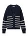 TOM TAILOR Denim Gebreid damesvest, 36394 - Placed Navy White Stripe, L