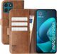 Rosso Element Motorola Moto G57 Power Hoesje Book Case Wallet Brun