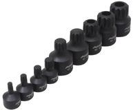 ASTA/SATRA Geko Kracht spline doppen 10 delige set op rail - veeltanddop bitten set - 12 tand bit - asta