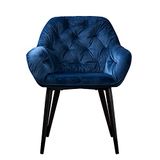 phoenix Group CHESSY eetkamerstoel, blauw, enkele stoel