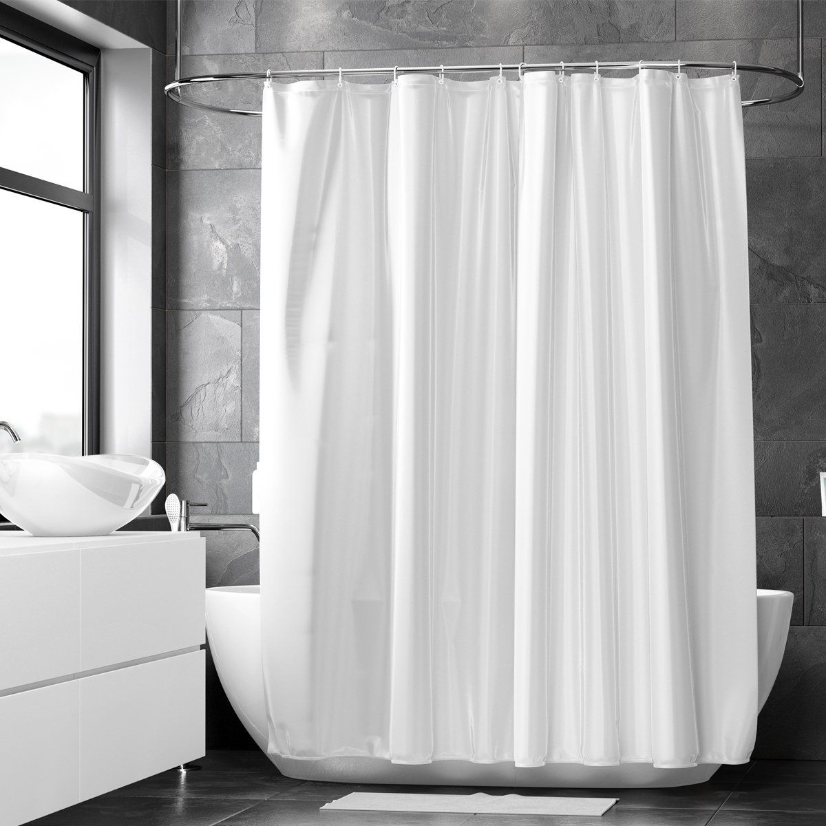 Loti Living Douchegordijn Anti Schimmel - Wit - 120x200 cm