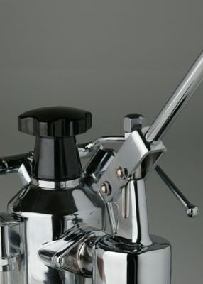 La Pavoni Europiccola Lusso EL Espresso Machine - Black & Stainless Steel