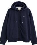 GANT SHIELD ZIP HOODIE Dames Vest L Blauw