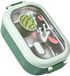 Merkloos JHUBERS- Bentobox Roestvrij staal - Thermische Lunchbox - Verdelers - Geïsoleerde Voedselcontainer - Studenten/Kantoormedewerkers - Flexibele Combinaties