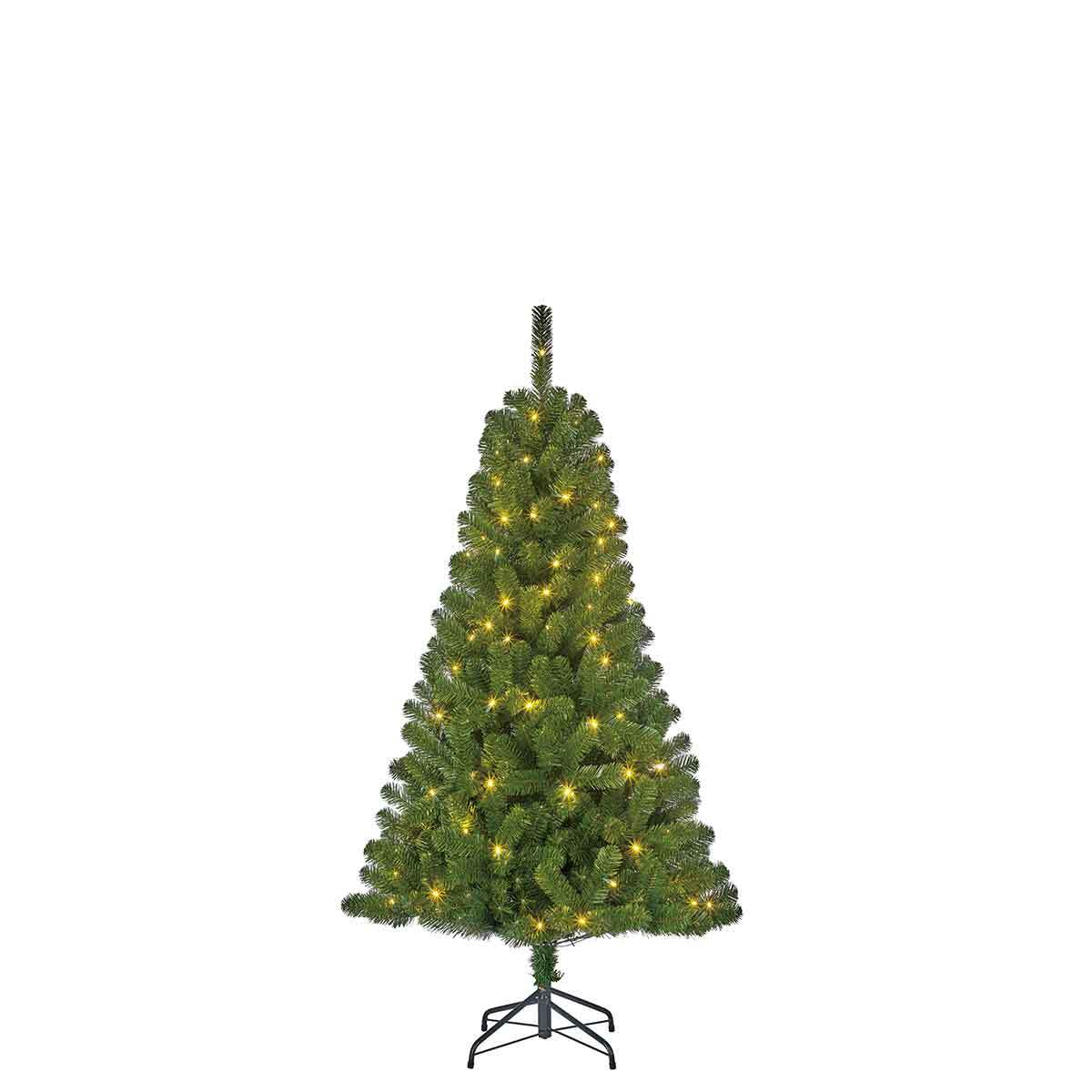 Blackbox Charlton kerstboom met 100 warmwitte led lampjes maat in cm: 155 x 91