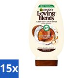Garnier Loving Blends Conditioner Kokosmelk & Macadamia - Normaal tot Droog Haar - 250 ml - Voordeelverpakking - 15 stuks