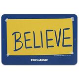 Open Road Brands Ted Lasso Geloof metalen bord - klein Ted Lasso bord voor Man Cave, kantoor of slaapkamer, goud/blauw